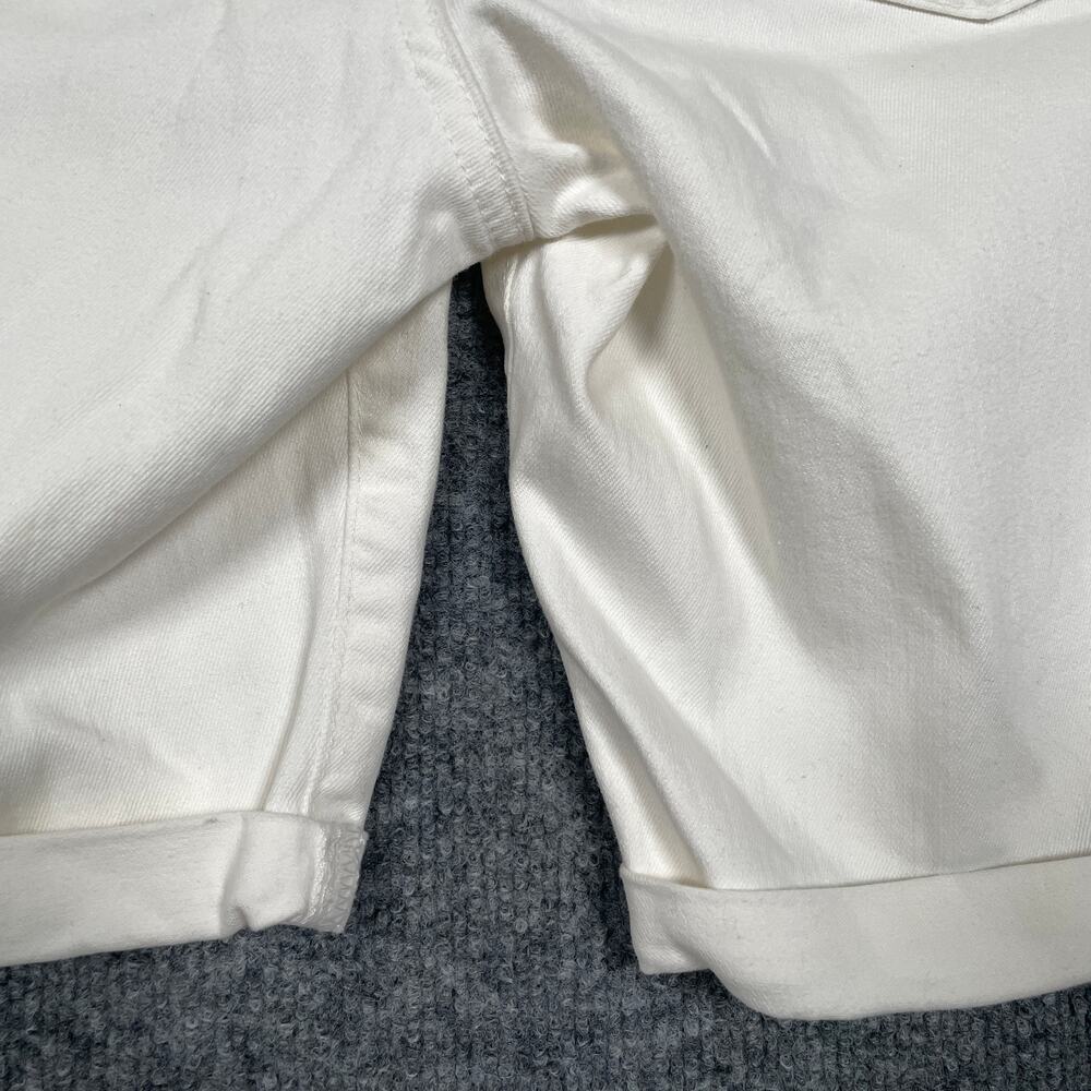 AG Adriano Goldschmied Women's White Denim Shorts - Picture 4 of 12